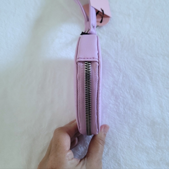 Juicy🍊 Couture "Orchid Bouquet"💐 Glam Heart❤ Zip Around Coin🪙 Purse - NWT - Picture 7 of 15